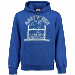 NFL Indiana Colts Mitchell Ness Retro Pullover Hoodie Royal