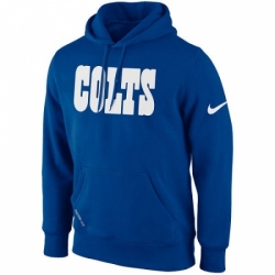 NFL Indianapolis Colts Nike KO Wordmark Essential Hoodie Royal Blue