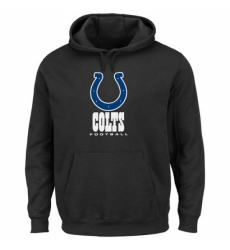 NFL Mens Indianapolis Colts Black Critical Victory Pullover Hoodie
