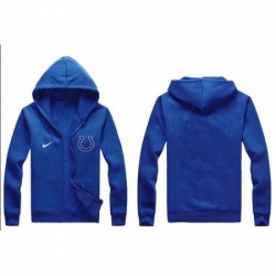 NFL Mens Nike Indianapolis Colts Authentic Logo Pullover Hoodie Blue