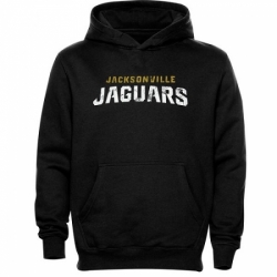 NFL Jacksonville Jaguars Faded Wordmark Hoodie Black