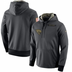 NFL Mens Jacksonville Jaguars Nike Anthracite Salute to Service Player Performance Hoodie