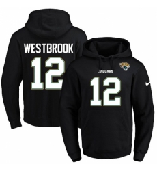 NFL Mens Nike Jacksonville Jaguars 12 Dede Westbrook Black Name Number Pullover Hoodie
