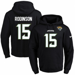 NFL Mens Nike Jacksonville Jaguars 15 Allen Robinson Black Name Number Pullover Hoodie