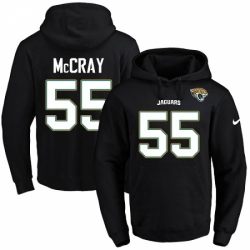 NFL Mens Nike Jacksonville Jaguars 55 Lerentee McCray Black Name Number Pullover Hoodie