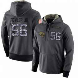 NFL Mens Nike Jacksonville Jaguars 56 Dante Fowler Jr Stitched Black Anthracite Salute to Service Player Performance Hoodie