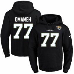 NFL Mens Nike Jacksonville Jaguars 77 Patrick Omameh Black Name Number Pullover Hoodie