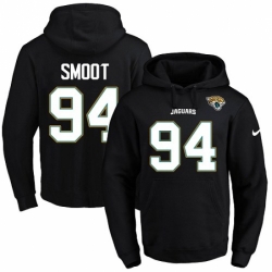 NFL Mens Nike Jacksonville Jaguars 94 Dawuane Smoot Black Name Number Pullover Hoodie