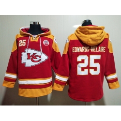 Kansas City Chiefs Sitched Pullover Hoodie #25 Clyde Edwards-Helaire
