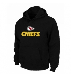NFL Mens Nike Kansas City Chiefs Authentic Logo Pullover Hoodie Black