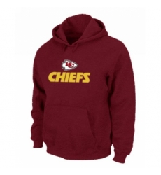 NFL Mens Nike Kansas City Chiefs Authentic Logo Pullover Hoodie Red