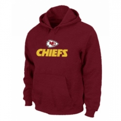 NFL Mens Nike Kansas City Chiefs Authentic Logo Pullover Hoodie Red