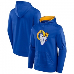 Men Los Angeles Rams Royal On The Ball Pullover Hoodie