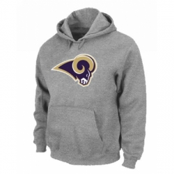 NFL Mens Nike Los Angeles Rams Logo Pullover Hoodie Grey