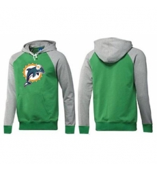 NFL Mens Nike Miami Dolphins Logo Pullover Hoodie GreenGrey