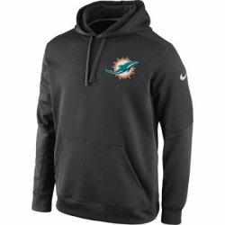 NFL Miami Dolphins Nike KO Chain Fleece Pullover Performance Hoodie 
