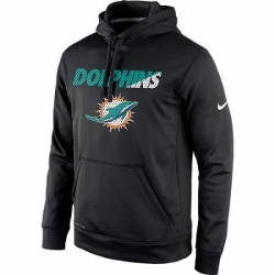 NFL Miami Dolphins Nike Kick Off Staff Performance Pullover Hoodie Black