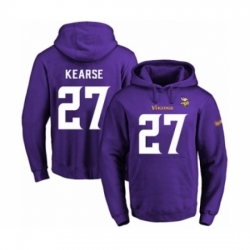 Football Mens Minnesota Vikings 27 Jayron Kearse Purple Name Number Pullover Hoodie