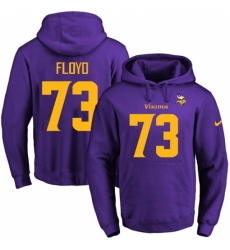 NFL Mens Nike Minnesota Vikings 73 Sharrif Floyd PurpleGold No Name Number Pullover Hoodie