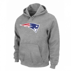 NFL Mens Nike New England Patriots Logo Pullover Hoodie Grey