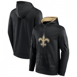 Men New Orleans Saints Black On The Ball Pullover Hoodie