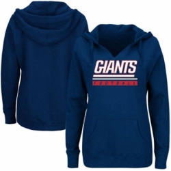 NFL New York Giants Majestic Womens Self Determination Pullover Hoodie Royal