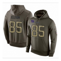 NFL Nike New York Giants 85 Rhett Ellison Green Salute To Service Mens Pullover Hoodie
