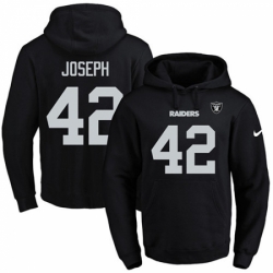 NFL Mens Nike Oakland Raiders 42 Karl Joseph Black Name Number Pullover Hoodie