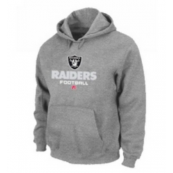 NFL Mens Nike Oakland Raiders Critical Victory Pullover Hoodie Grey