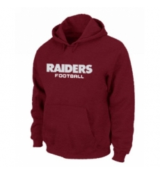 NFL Mens Nike Oakland Raiders Font Pullover Hoodie Red