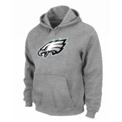 NFL Mens Nike Philadelphia Eagles Logo Pullover Hoodie Grey