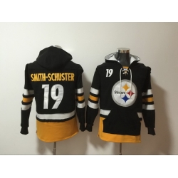 Men Nike Pittsburgh Steelers JuJu Smith-Schuster 19 NFL Winter Thick Hoodie