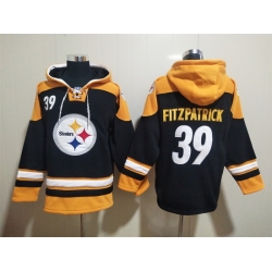 NFL Men Pittsburgh Steelers 39 Minkah Fitzpatrick Stitched Hoodie