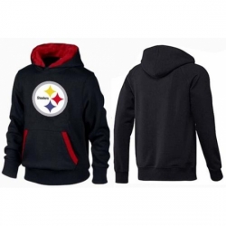 NFL Mens Nike Pittsburgh Steelers Logo Pullover Hoodie BlackRed