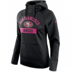 NFL San Francisco 49ers Nike Womens Breast Cancer Awareness Circuit Performance Pullover Hoodie Black