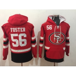 Men Nike San Francisco 49ers Reuben Foster 56 NFL Winter Thick Hoodie