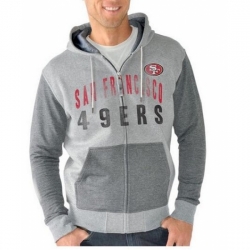 NFL San Francisco 49ers G III Sports by Carl Banks Safety Tri Blend Full Zip Hoodie Heathered Gray