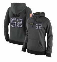 NFL Womens Nike Seattle Seahawks 52 Terence Garvin Stitched Black Anthracite Salute to Service Player Performance Hoodie