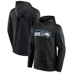 Men Seattle Seahawks Black On The Ball Pullover Hoodie