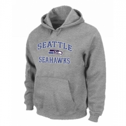 NFL Mens Nike Seattle Seahawks Heart Soul Pullover Hoodie Grey