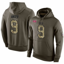 NFL Nike Tampa Bay Buccaneers 9 Bryan Anger Green Salute To Service Mens Pullover Hoodie