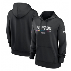 Women Tennessee Titans 2022 Black NFL Crucial Catch Therma Performance Pullover Hoodie