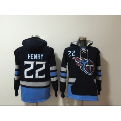 Men Nike Tennessee Titans Derrick Henry 22 NFL Winter Thick Hoodie