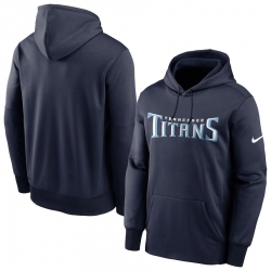 Men Tennessee Titans Nike Fan Gear Wordmark Performance Pullover Hoodie Navy
