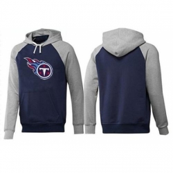 NFL Mens Nike Tennessee Titans Logo Pullover Hoodie NavyGrey