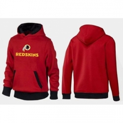 NFL Mens Nike Washington Redskins Authentic Logo Pullover Hoodie RedBlack