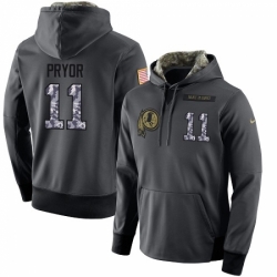 NFL Nike Washington Redskins 11 Terrelle Pryor Stitched Black Anthracite Salute to Service Player Performance Hoodie