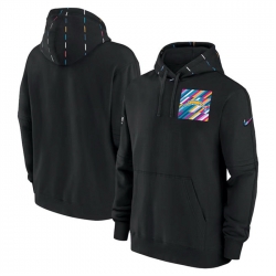 Men Los Angeles Chargers Black 2023 Crucial Catch Club Pullover Hoodie
