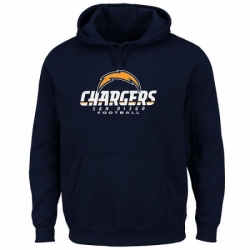 NFL Los Angeles Chargers Critical Victory Pullover Hoodie Navy Blue