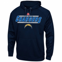 NFL Los Angeles Chargers Majestic Synthetic Hoodie Sweatshirt Navy Blue